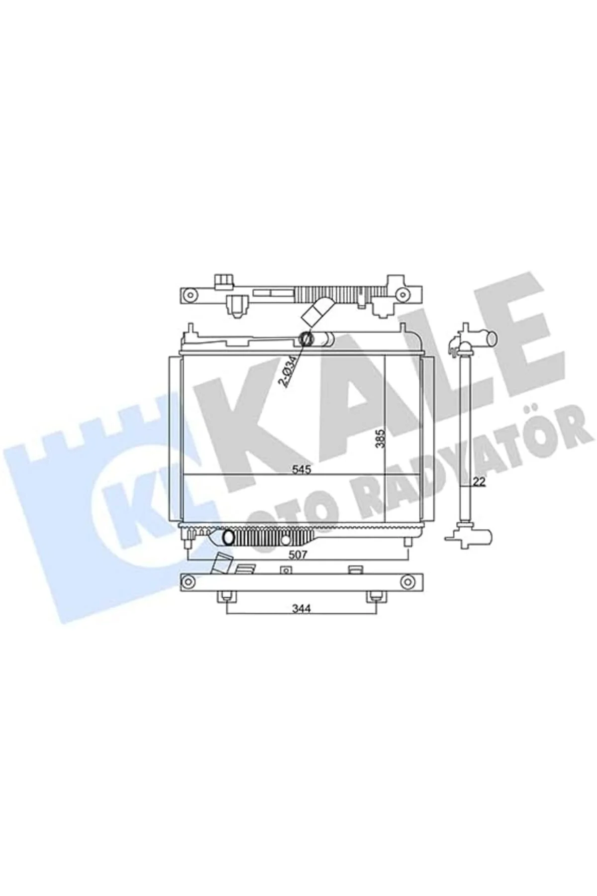 YAKE STORE Su Radyatörü Al/Pl/Brz 22Mm Ecosport-Fiesta VII-Tourne YAKE STORE Su Radyatörü Al/Pl/Brz 22Mm Ecosport-Fiesta VII-Tourne