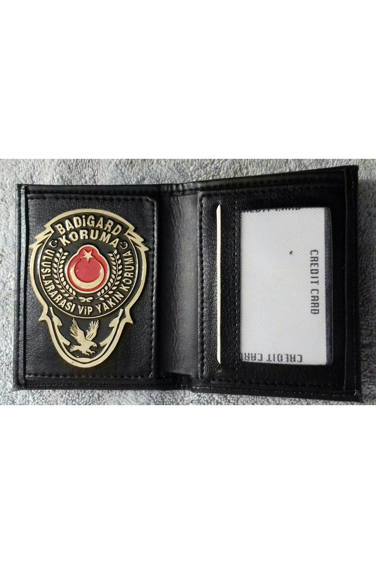 Aldatmaz Askeri Malzeme Yakin Koruma Rozetli Cüzdani+Yakin Koruma Anahtarlik Maskotu Al-S