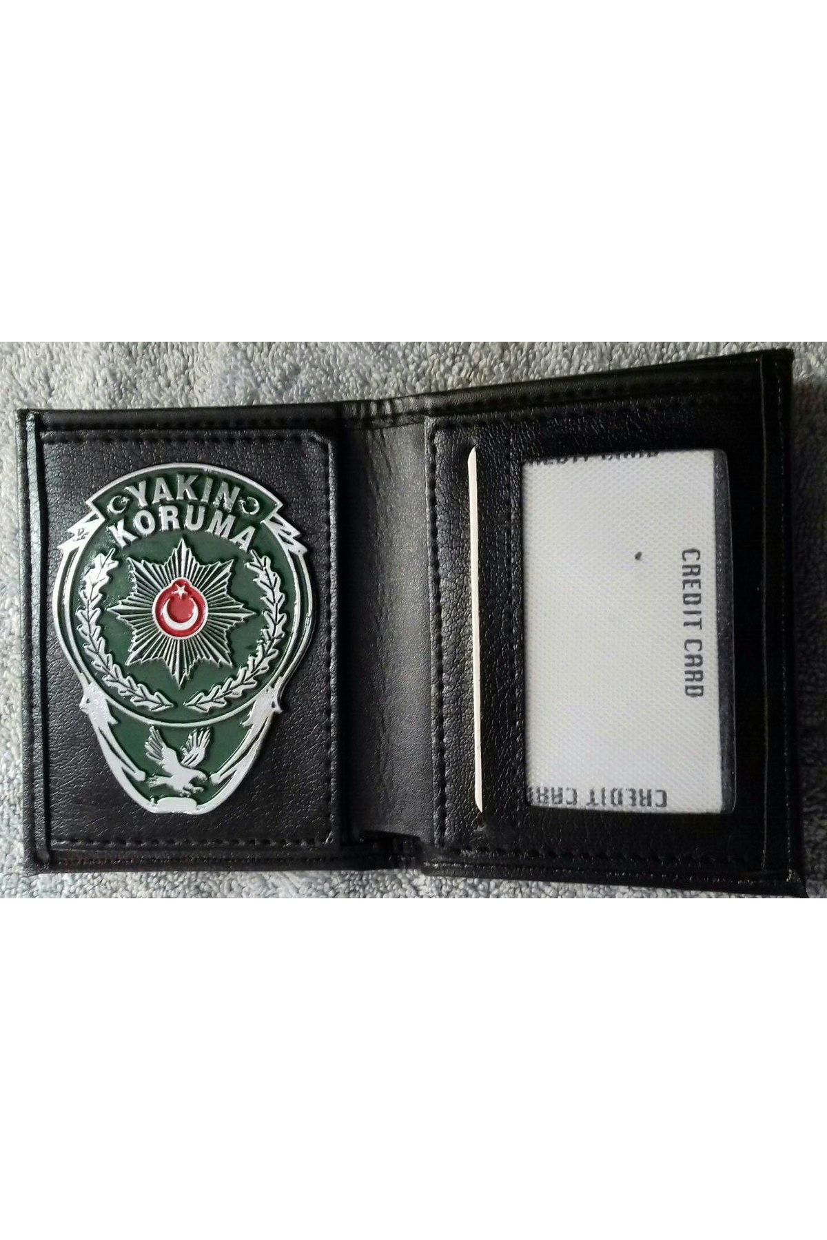 Aldatmaz Askeri Malzeme Yakin Koruma Rozetli Cüzdani+Yakin Koruma Anahtarlik Maskotu Al-S