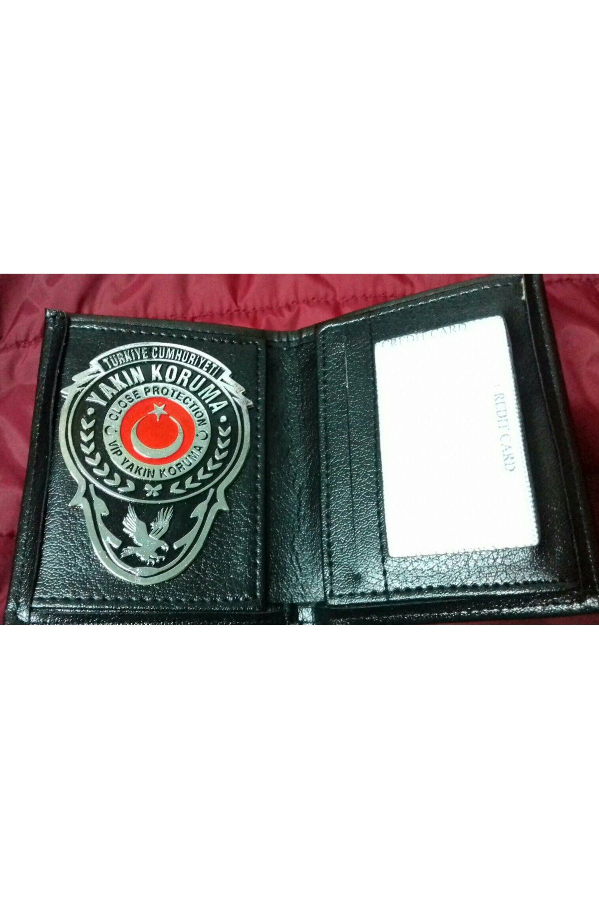 Aldatmaz Askeri Malzeme Yakin Koruma Rozetli Cüzdani, +1 Rozet Satinal-Sivile Satilmaz.