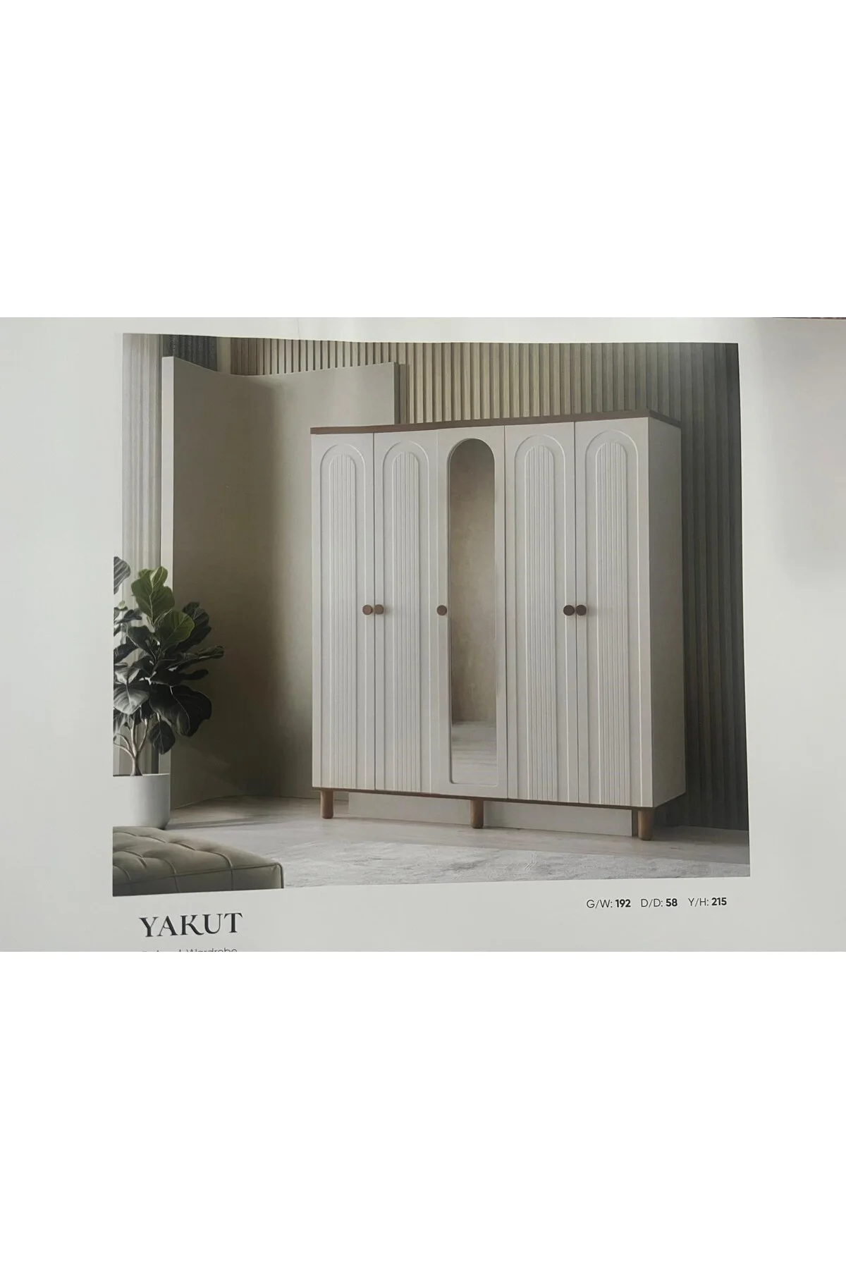 YAKUT MDF 5 KAPILI DOLAP Fiyatı, Yorumları ve Özellikleri