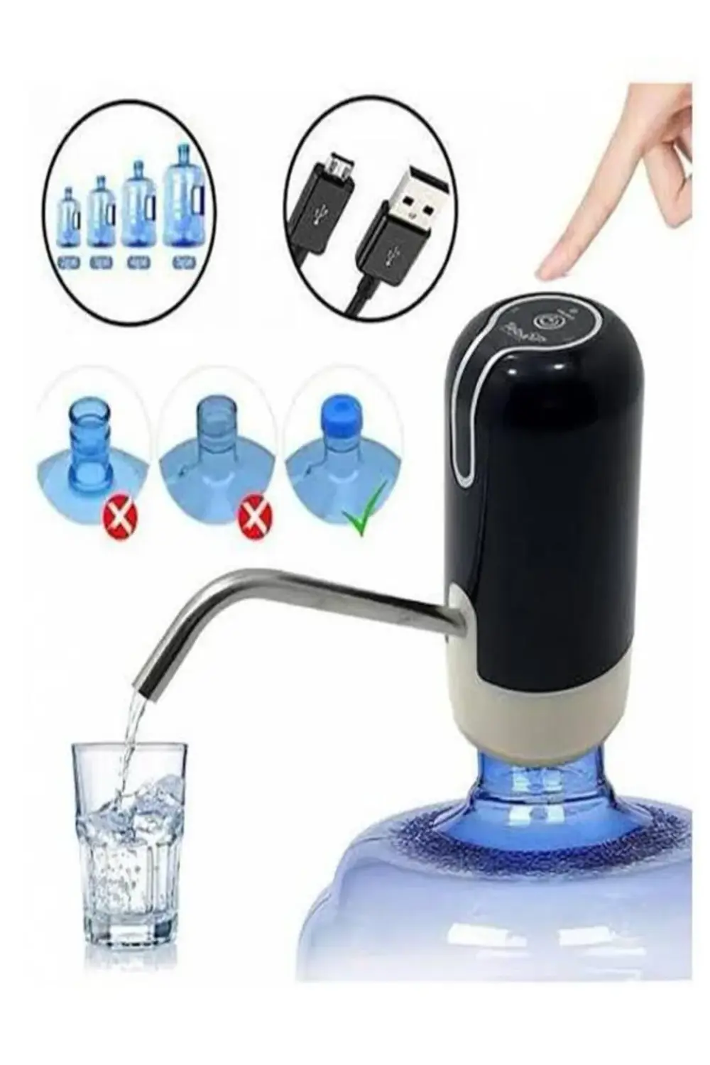 Yakut USB Şarjlı Otomatik Damacana Pompası