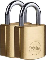 Yale 20 Mm Pirinç Asma Kilit 2 Li Set