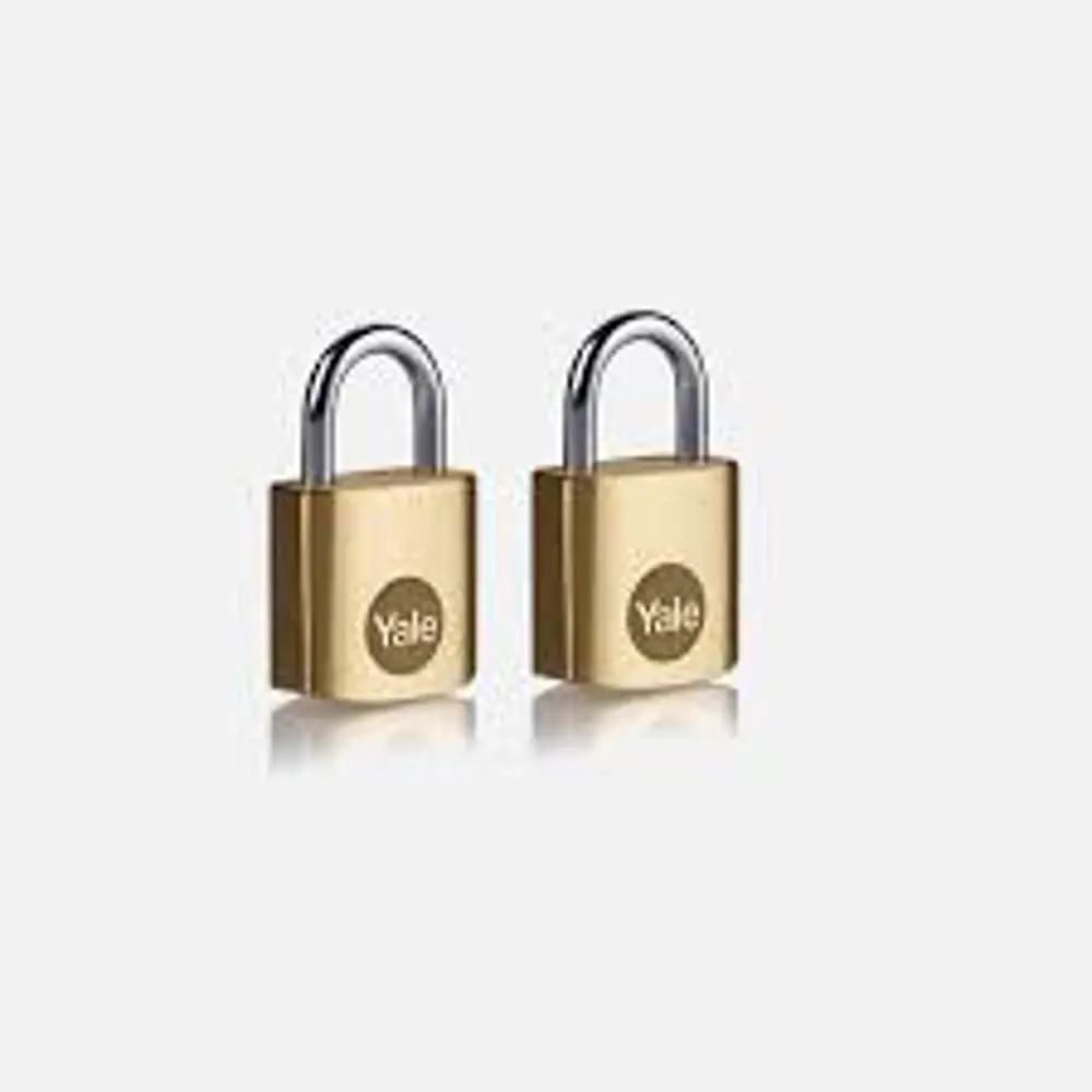 Yale 20 Mm Pirinç Asma Kilit 2 Li Set