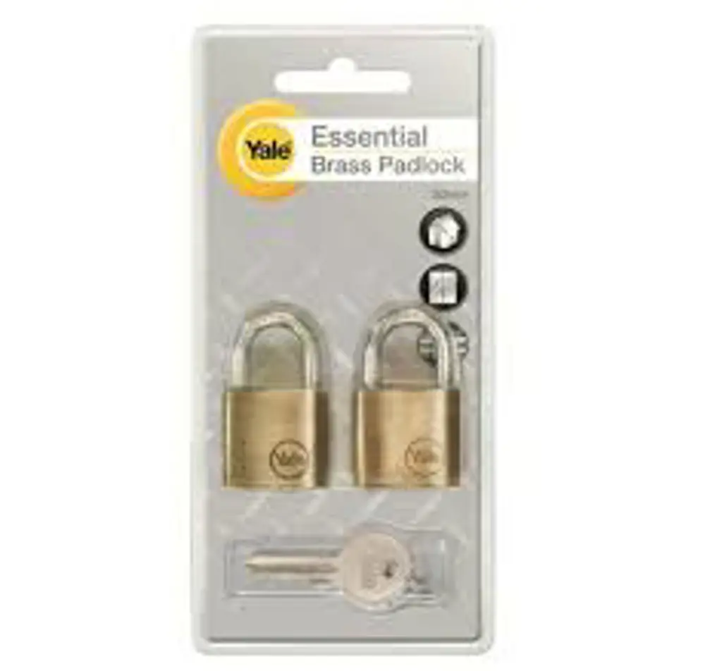 Yale 20 Mm Pirinç Asma Kilit 2 Li Set