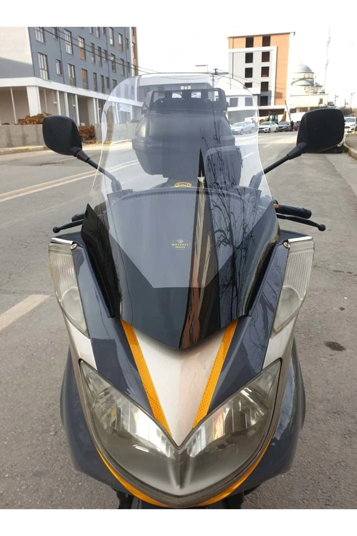 Yamaha Majesty 400 Ön Cam 2003-2015 Model 68cm Şeffaf Renkli 4mm