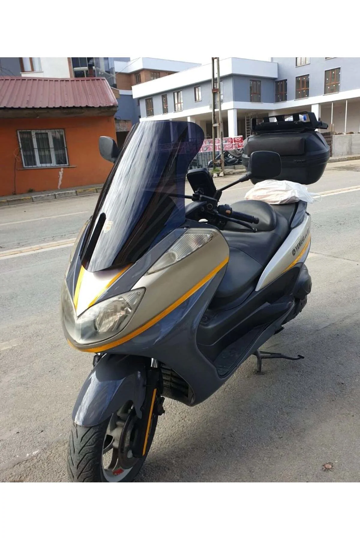 Yamaha Majesty 400 Ön Cam 2003-2015 Model 68cm Siyah Renkli 4mm