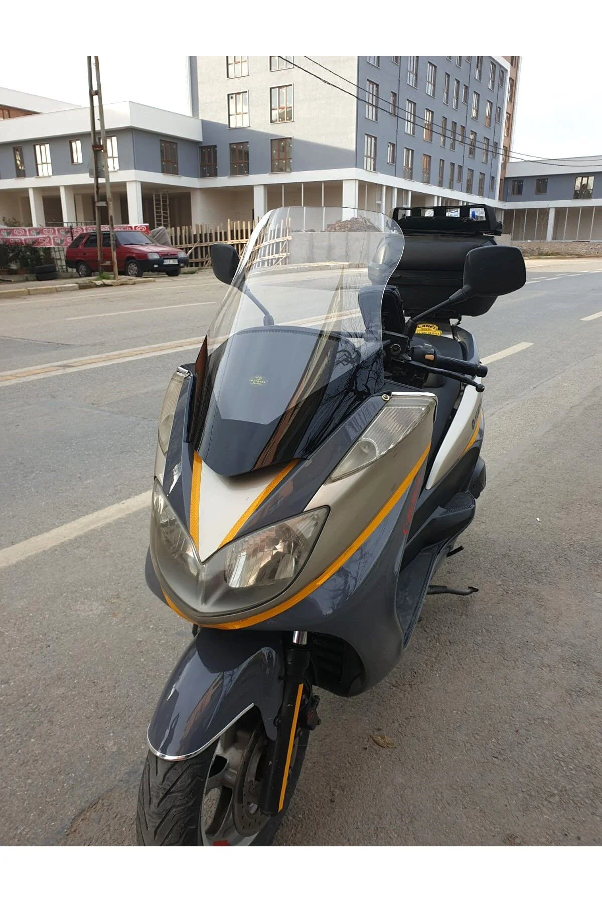 Yamaha Majesty 400 Ön Cam 2003-2015 Model 68cm Şeffaf Renkli 4mm