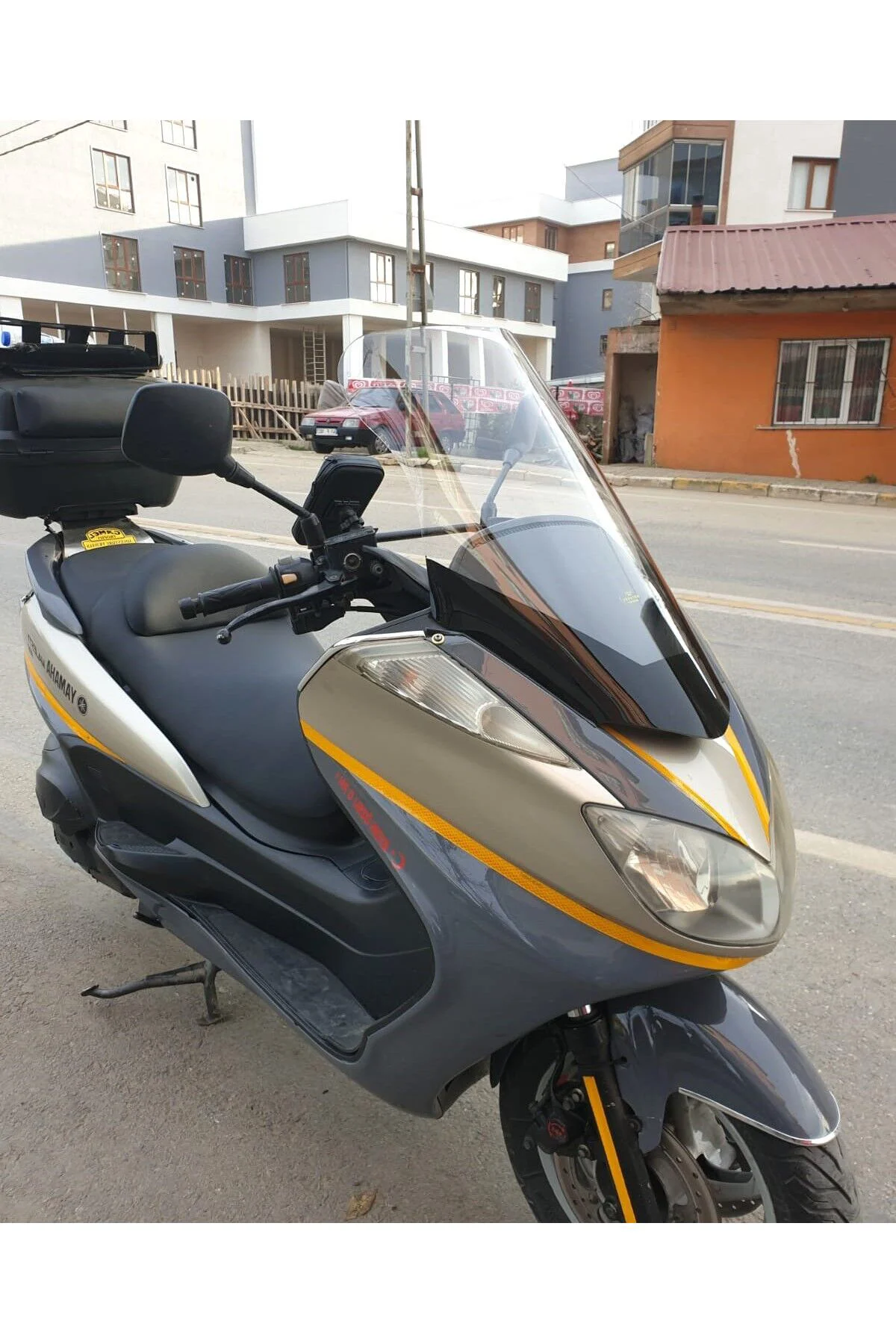 Yamaha Majesty 400 Ön Cam 2003-2015 Model 68cm Şeffaf Renkli 4mm