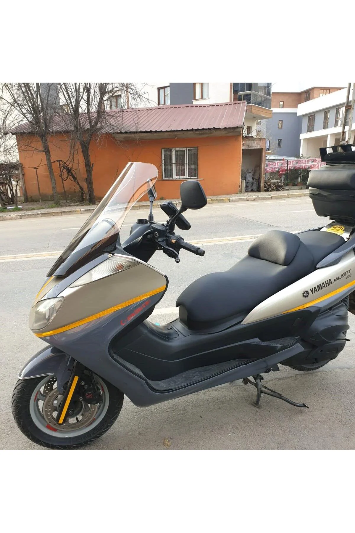 Yamaha Majesty 400 Ön Cam 2003-2015 Model 68cm Şeffaf Renkli 4mm
