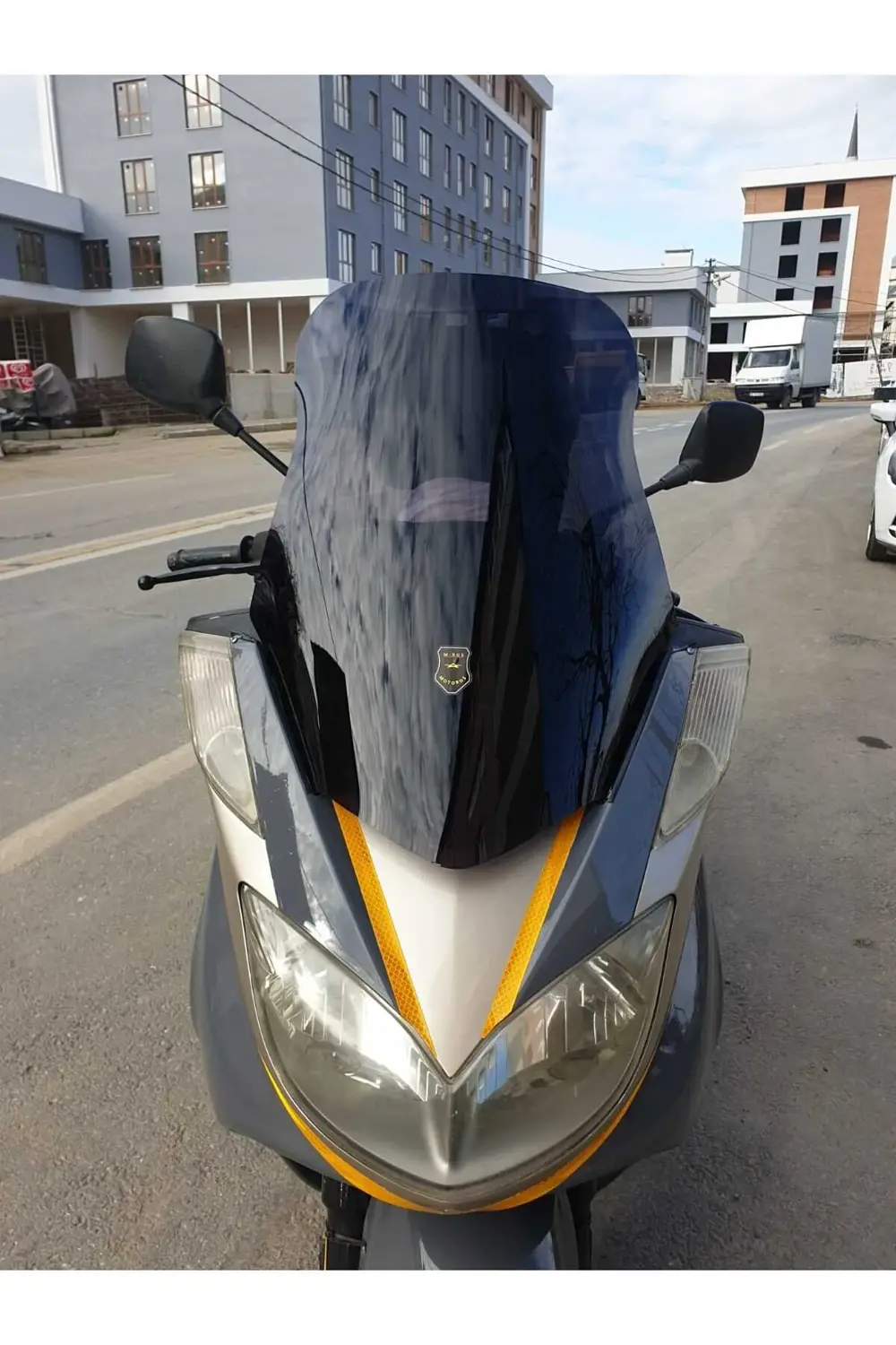 Yamaha Majesty 400 Ön Cam 2005 2006 Model 68cm Siyah Renkli 4mm