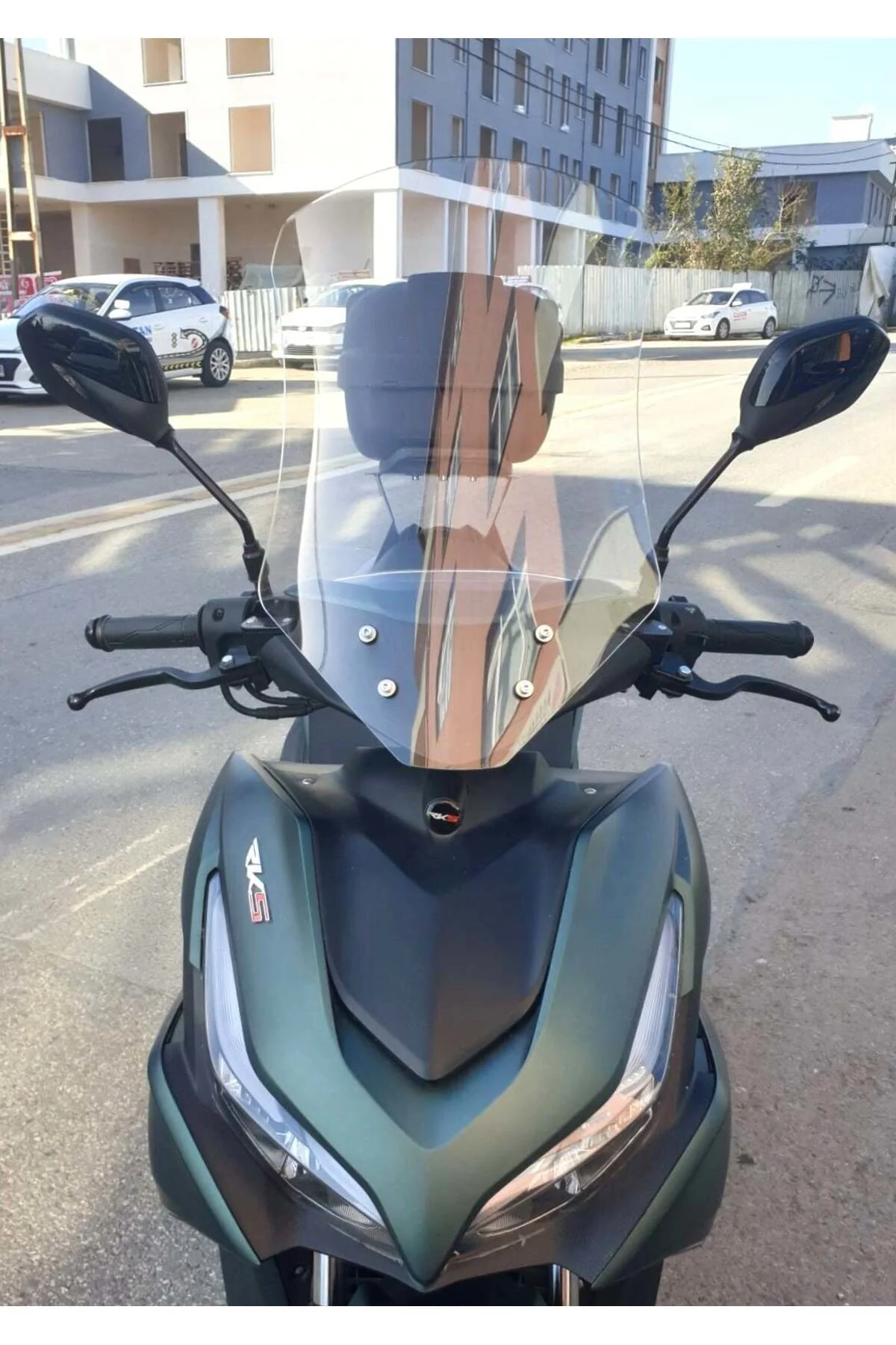 Yamaha Mio Aerox 125 Ön Cam 2023-2026 Model 54cm Şeffaf Renkli 4mm