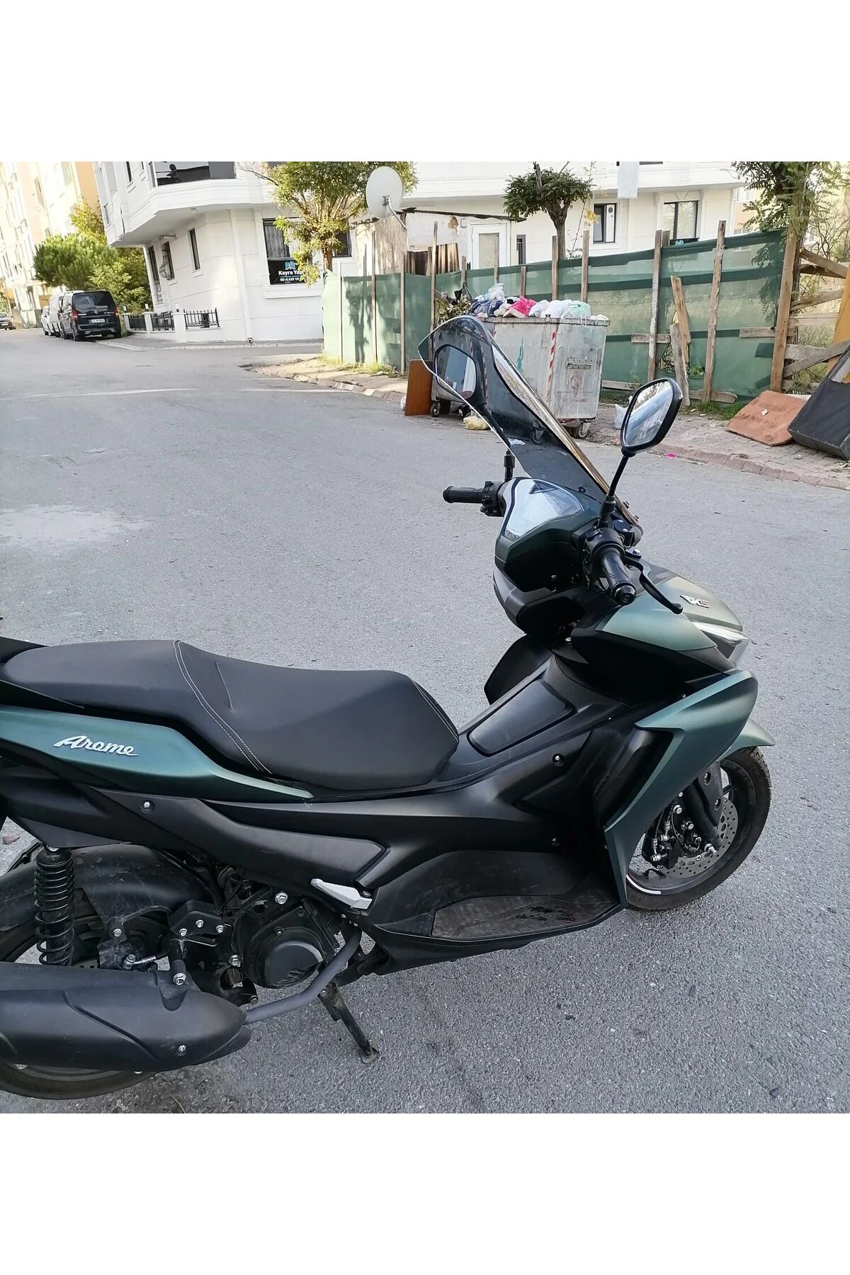 Yamaha Mio Aerox 125 Ön Cam 2023-2026 Model 54cm Füme Renkli 4mm