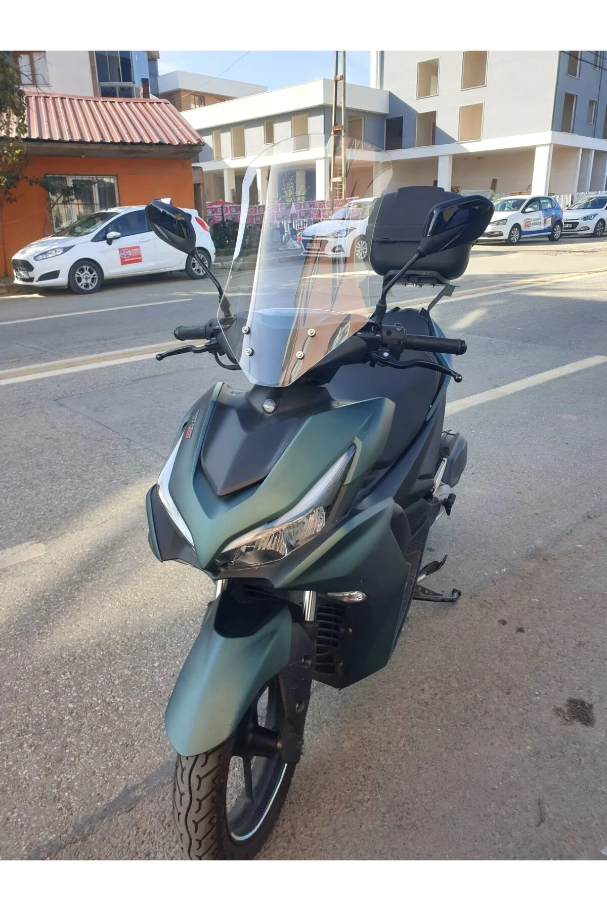 Yamaha Mio Aerox 125 Ön Cam 2023-2026 Model 54cm Şeffaf Renkli 4mm