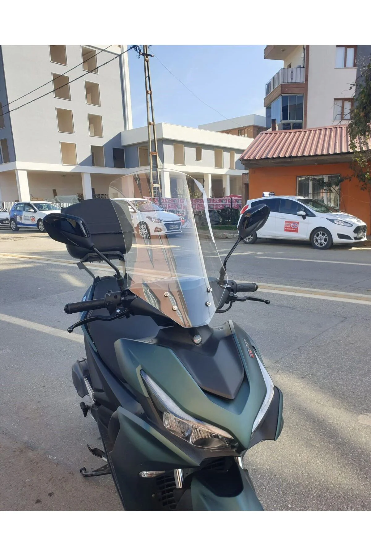 Yamaha Mio Aerox 125 Ön Cam 2023-2026 Model 54cm Şeffaf Renkli 4mm