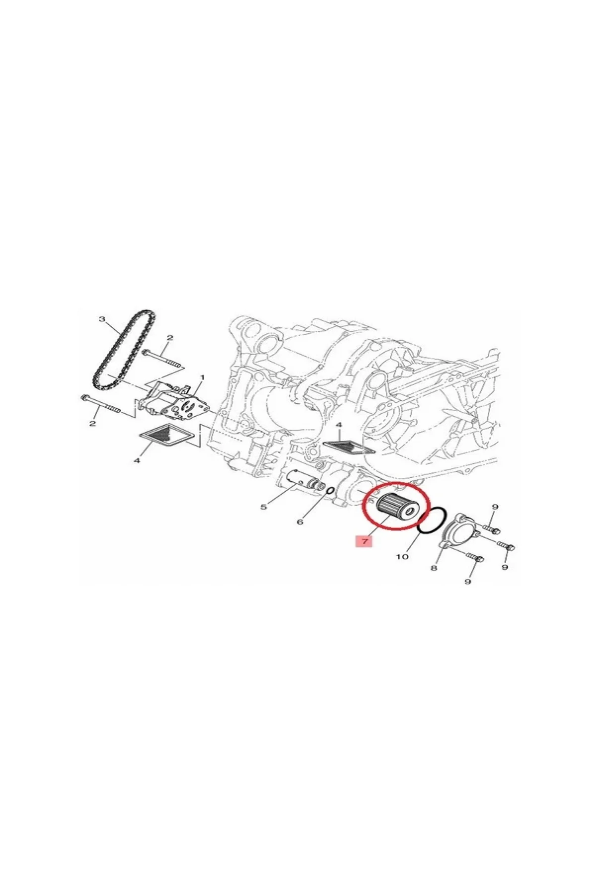 Yamaha Mt-125 Yağ Filtresi Myf03234