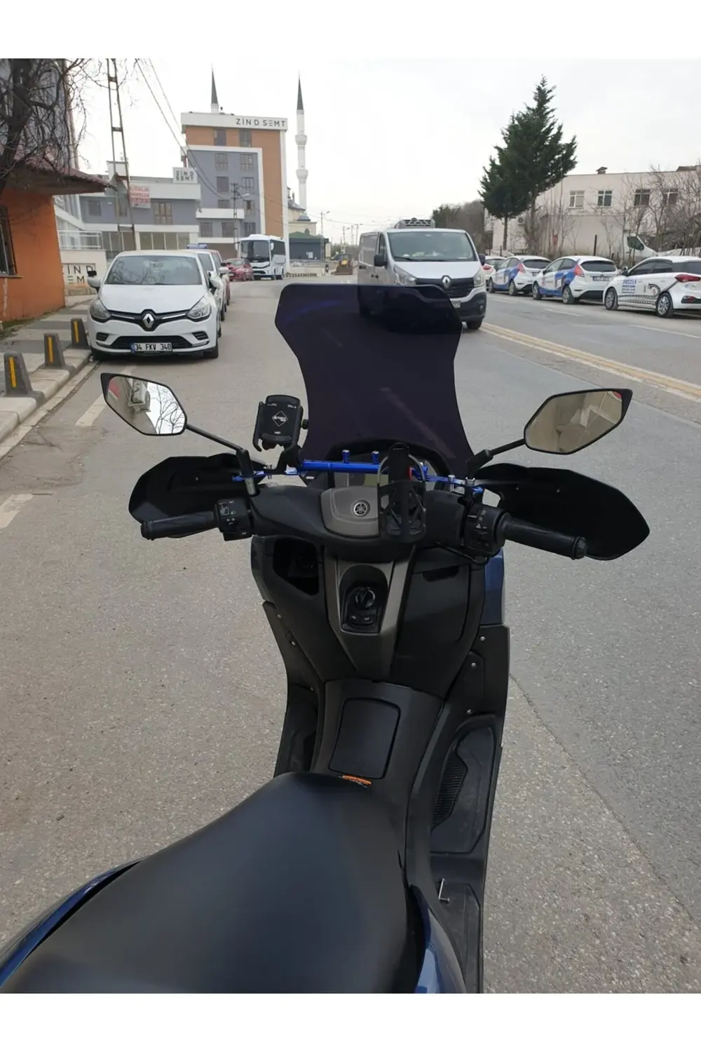 Yamaha Nmax Ön Cam 2021-2024 Model 72cm Siyah Renkli 4mm UZUN