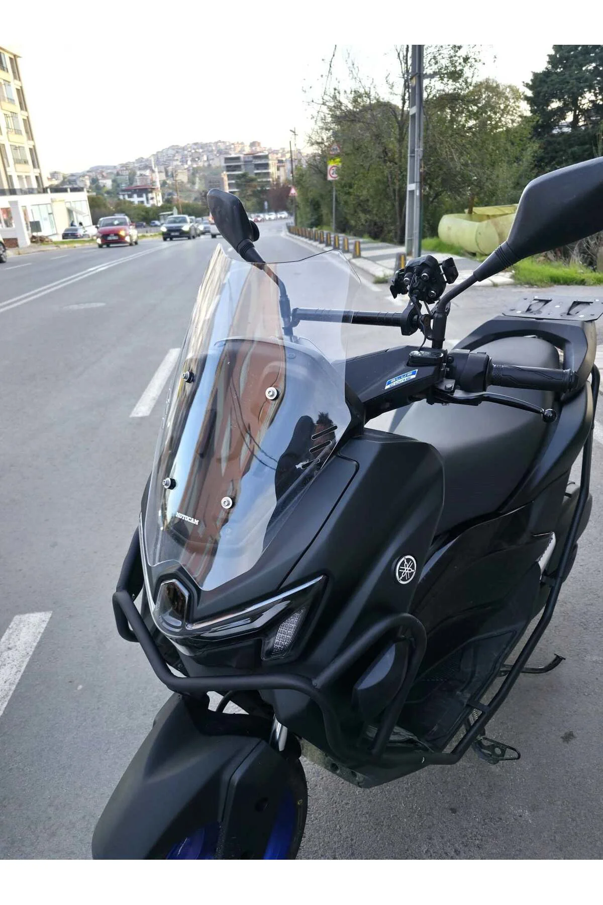 Yamaha Nmax Ön Cam 2025-2026 Model 43cm Şeffaf Renkli SPORTİF