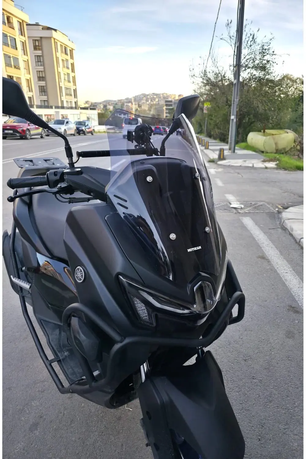 Yamaha Nmax Siperlik Ön Cam 2025 Model 49cm Füme Renkli 4mm Spor