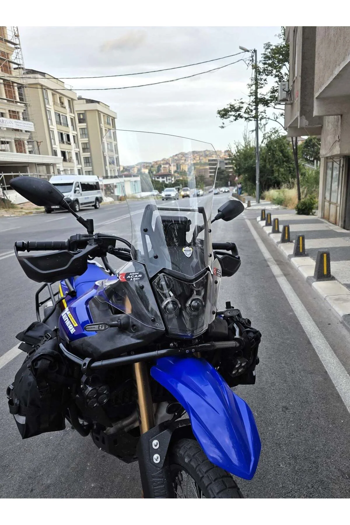 Yamaha Tenere 700 World Raid Ön Cam 2023-2024 Model 45cm Şeffaf R