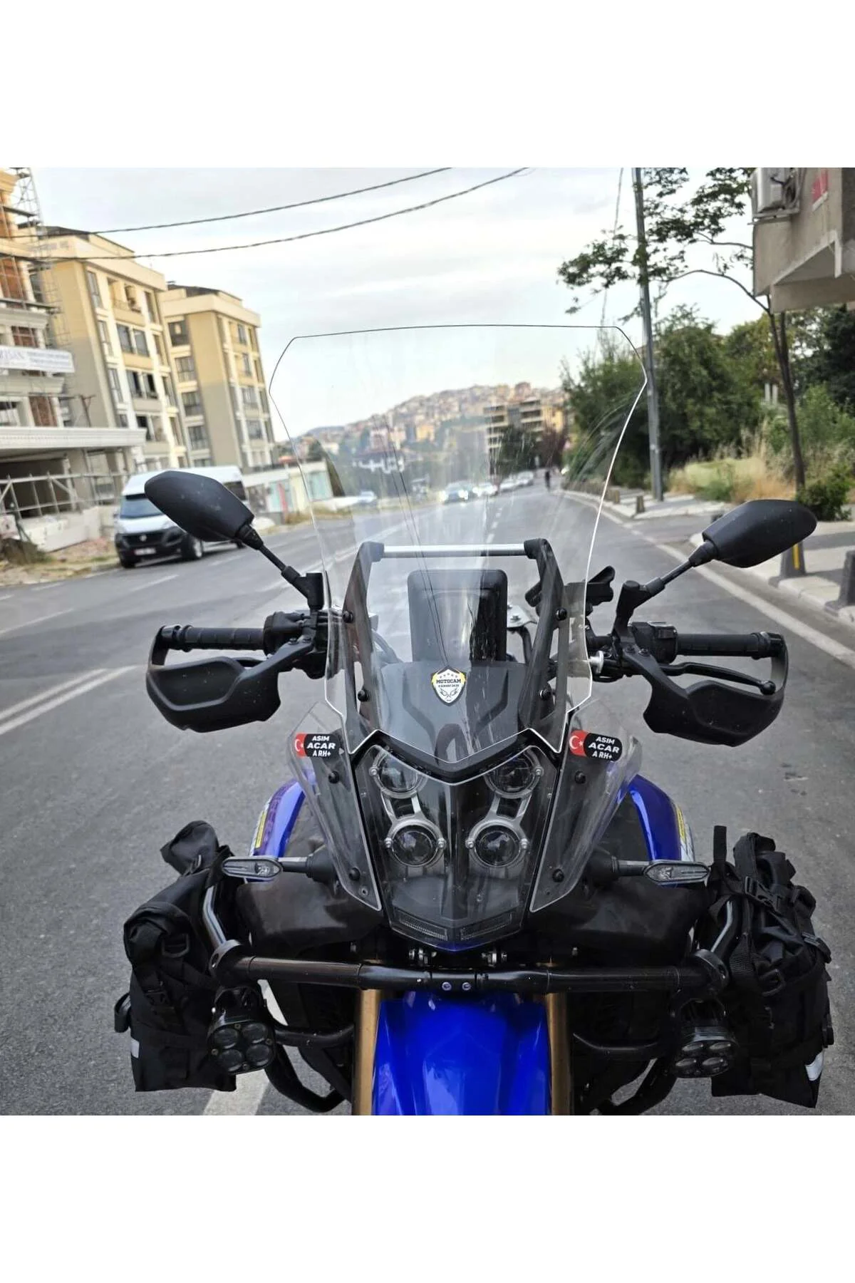 Yamaha Tenere 700 World Raid Ön Cam 2023-2024 Model 45cm Şeffaf R