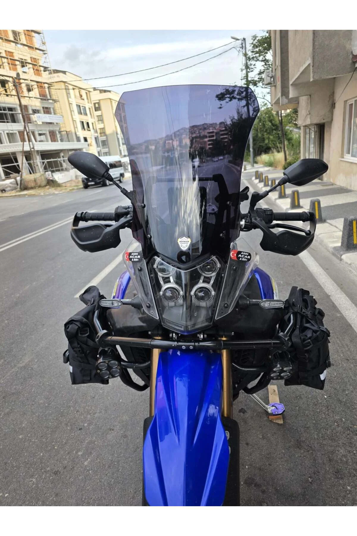 Yamaha Tenere 700 World Raid Ön Cam 2023-2024 Model 45cm Siyah Re