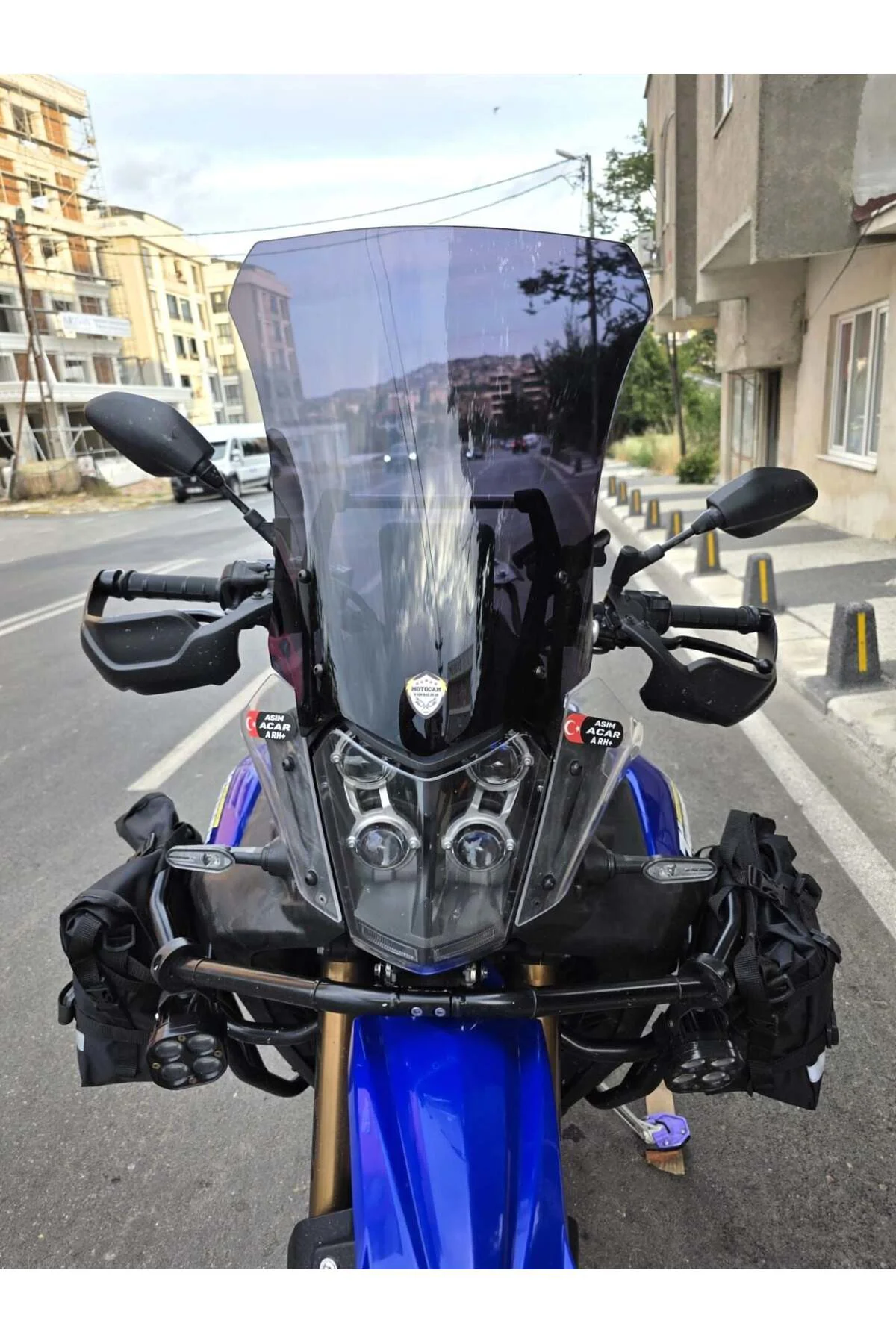 Yamaha Tenere 700 World Raid Ön Cam 2023-2024 Model 45cm Siyah Re