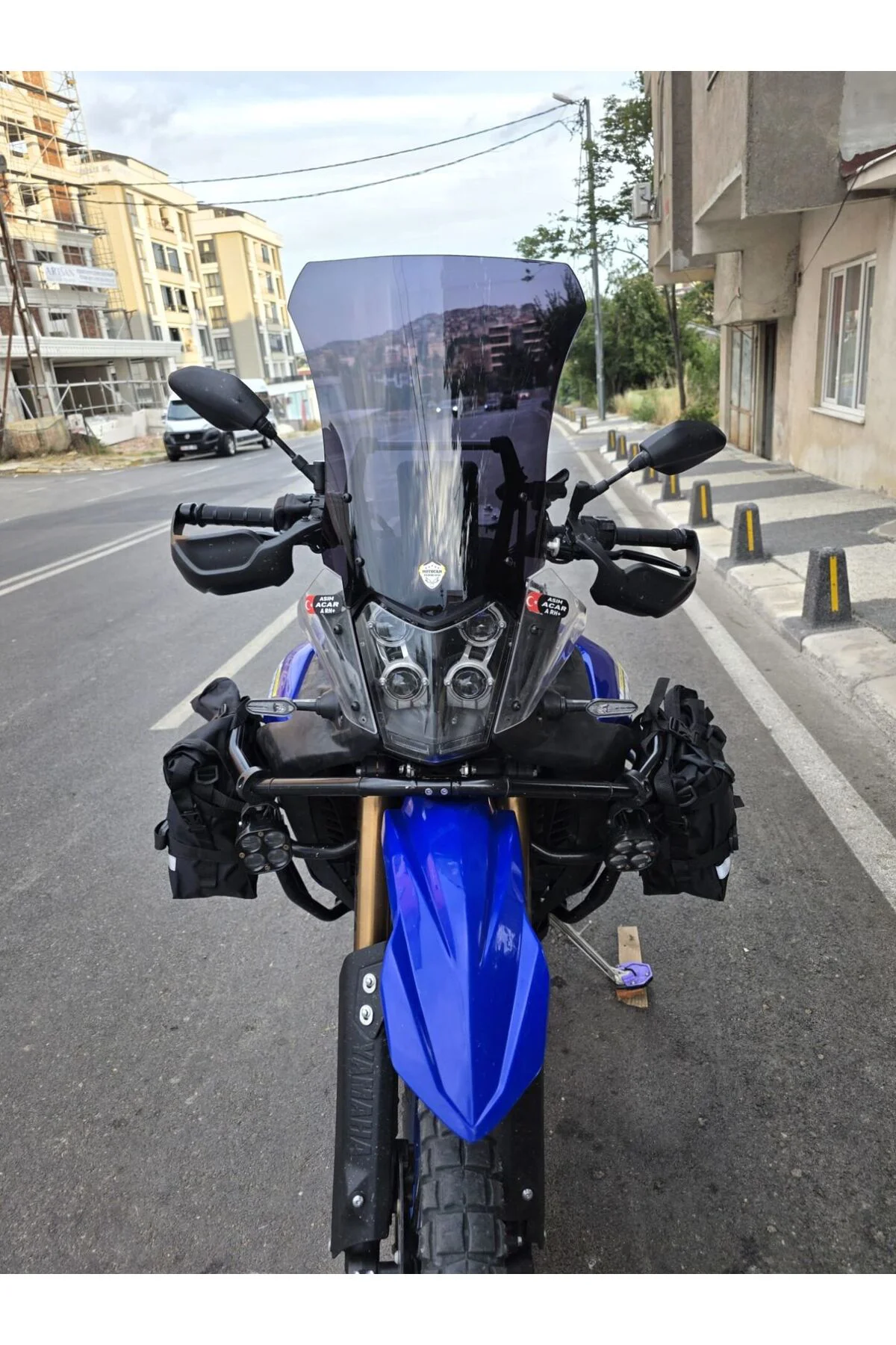 Yamaha Tenere 700 World Raid Ön Cam 2023-2024 Model 45cm Siyah Re