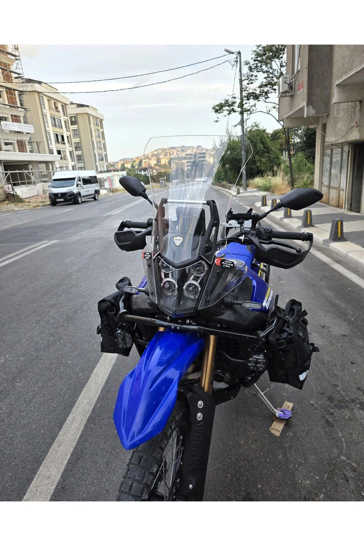 Yamaha Tenere 700 World Raid Ön Cam 2023-2024 Model 45cm Şeffaf R