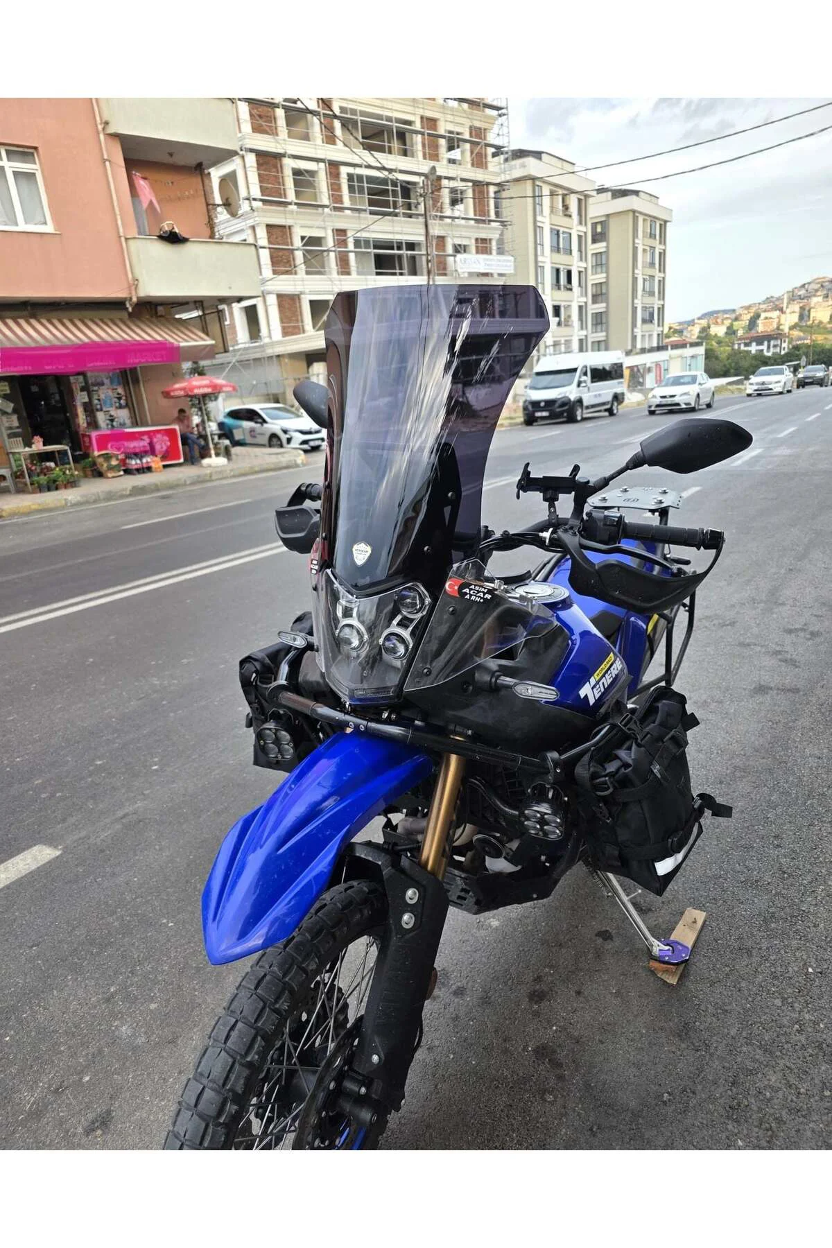 Yamaha Tenere 700 World Raid Ön Cam 2023-2024 Model 45cm Siyah Re