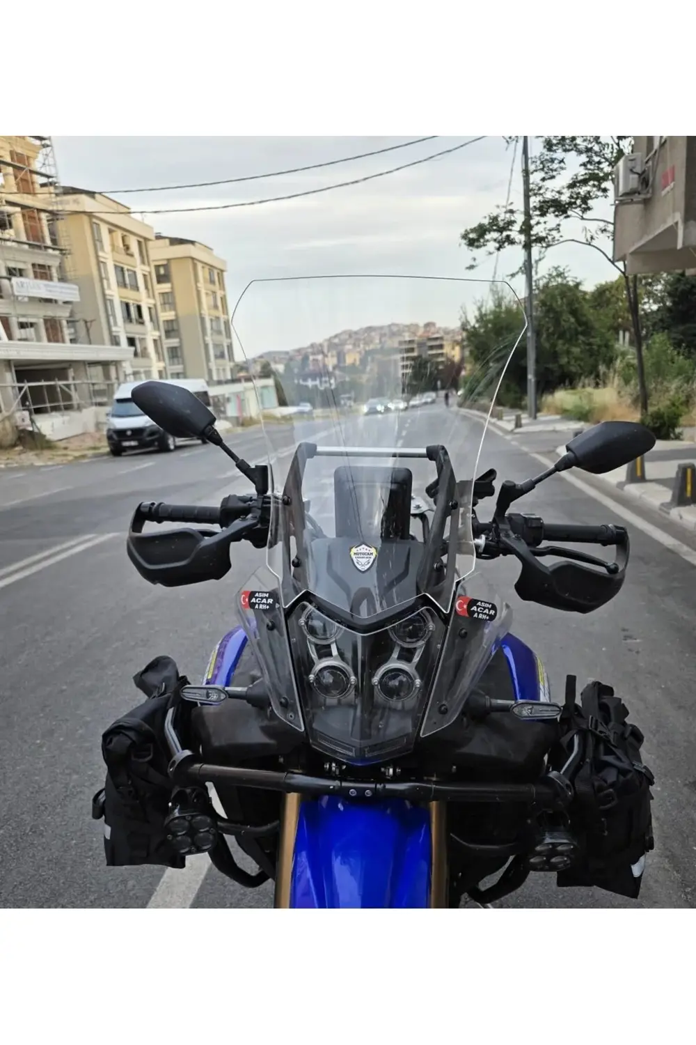 Yamaha Tenere 700 World Raid Ön Cam 2023-2024 Model 45cm Şeffaf R