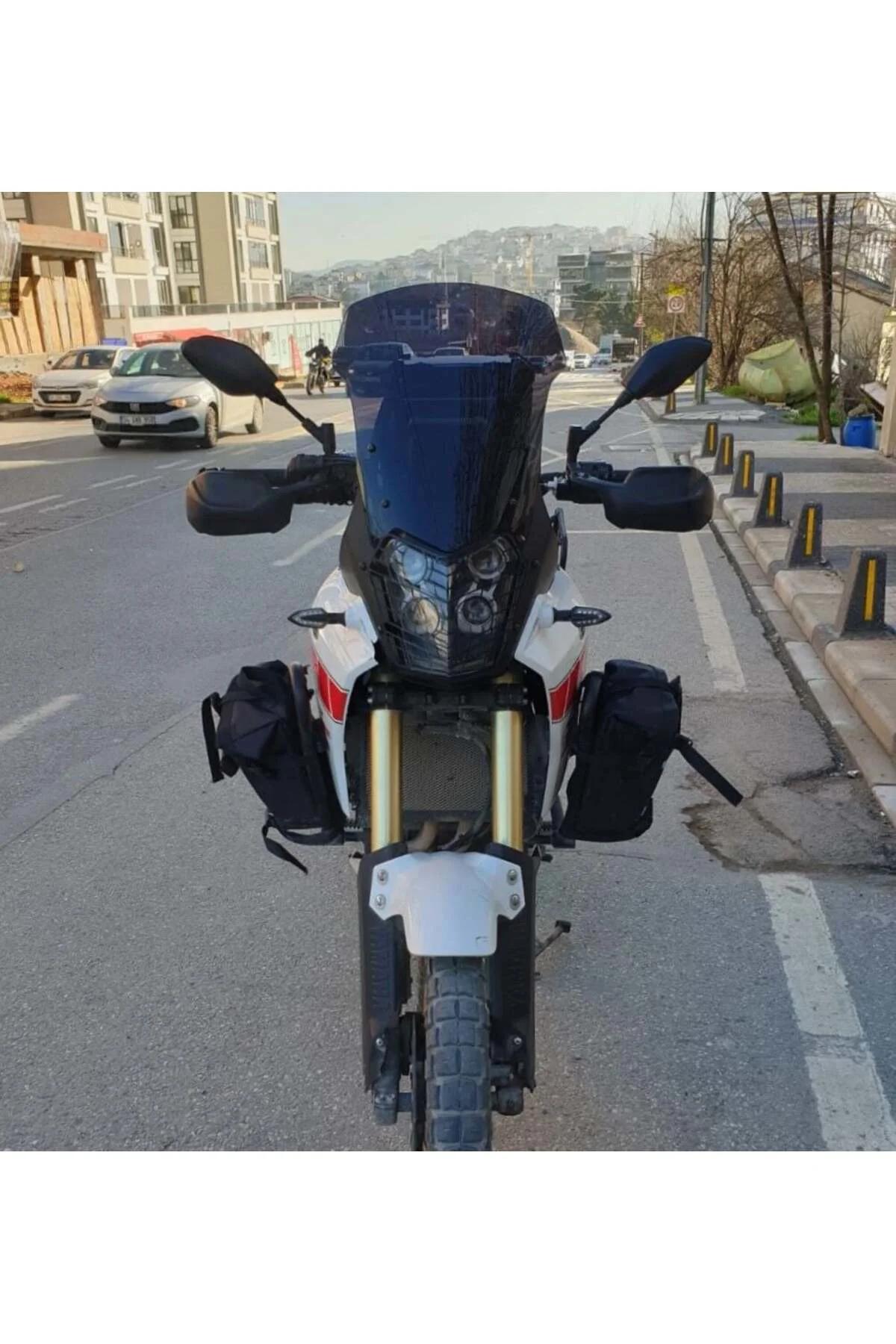 Yamaha Tenere Rall 700 Ön Cam 2019-2026 Model 39cm Siyah Renkli 4