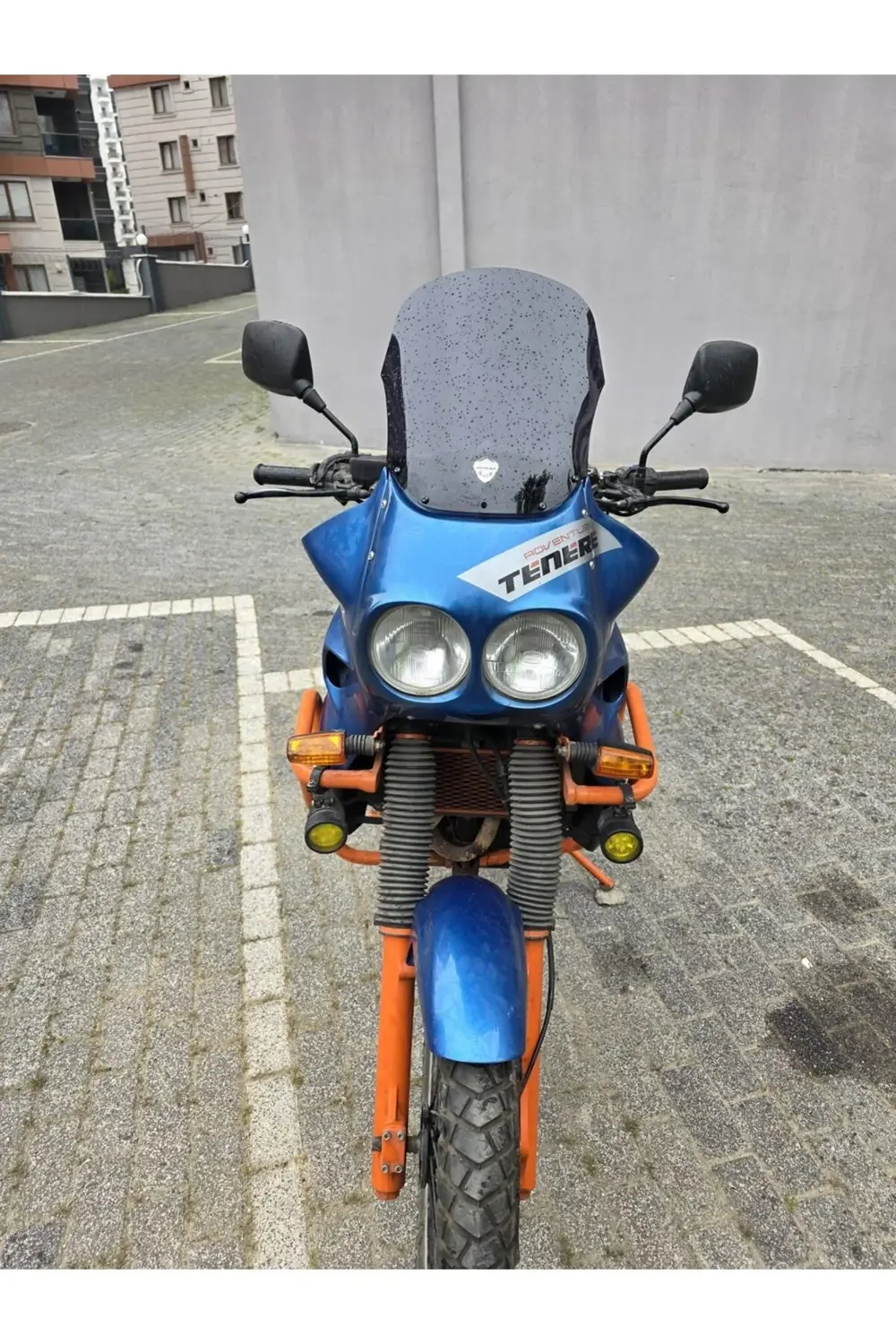 Yamaha Tenere XT 660 Z Ön Cam 1991-1999 Model 36cm Siyah Renkli 4