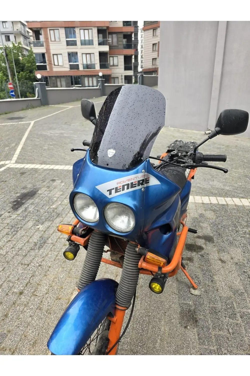 Yamaha Tenere XT 660 Z Ön Cam 1991-1999 Model 36cm Siyah Renkli 4