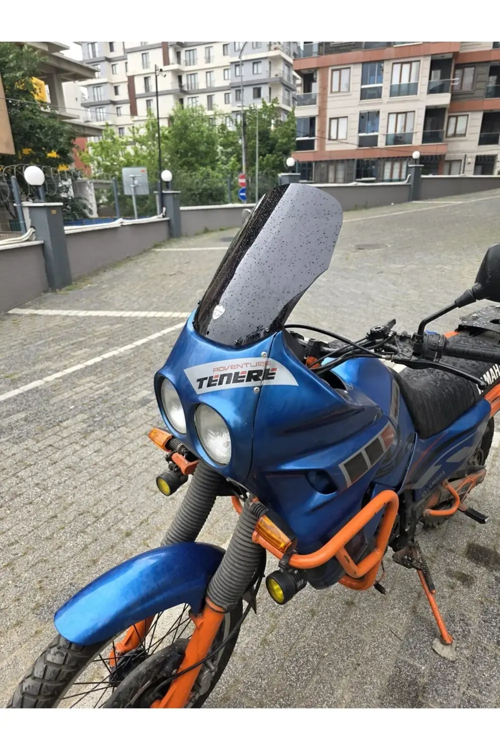Yamaha Tenere XT 660 Z Ön Cam 1991-1999 Model 36cm Siyah Renkli 4