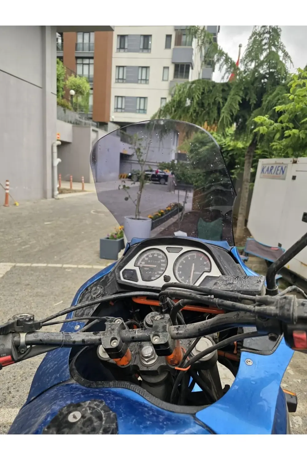 Yamaha Tenere XT 660 Z Ön Cam 1991-1999 Model 36cm Füme Renkli 4m