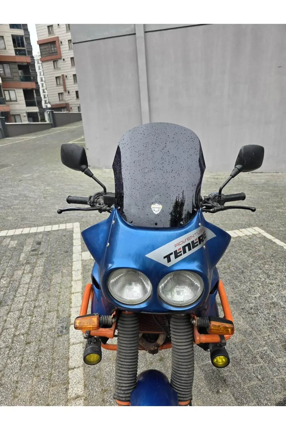 Yamaha Tenere XT 660 Z Ön Cam 1991-1999 Model 36cm Siyah Renkli 4