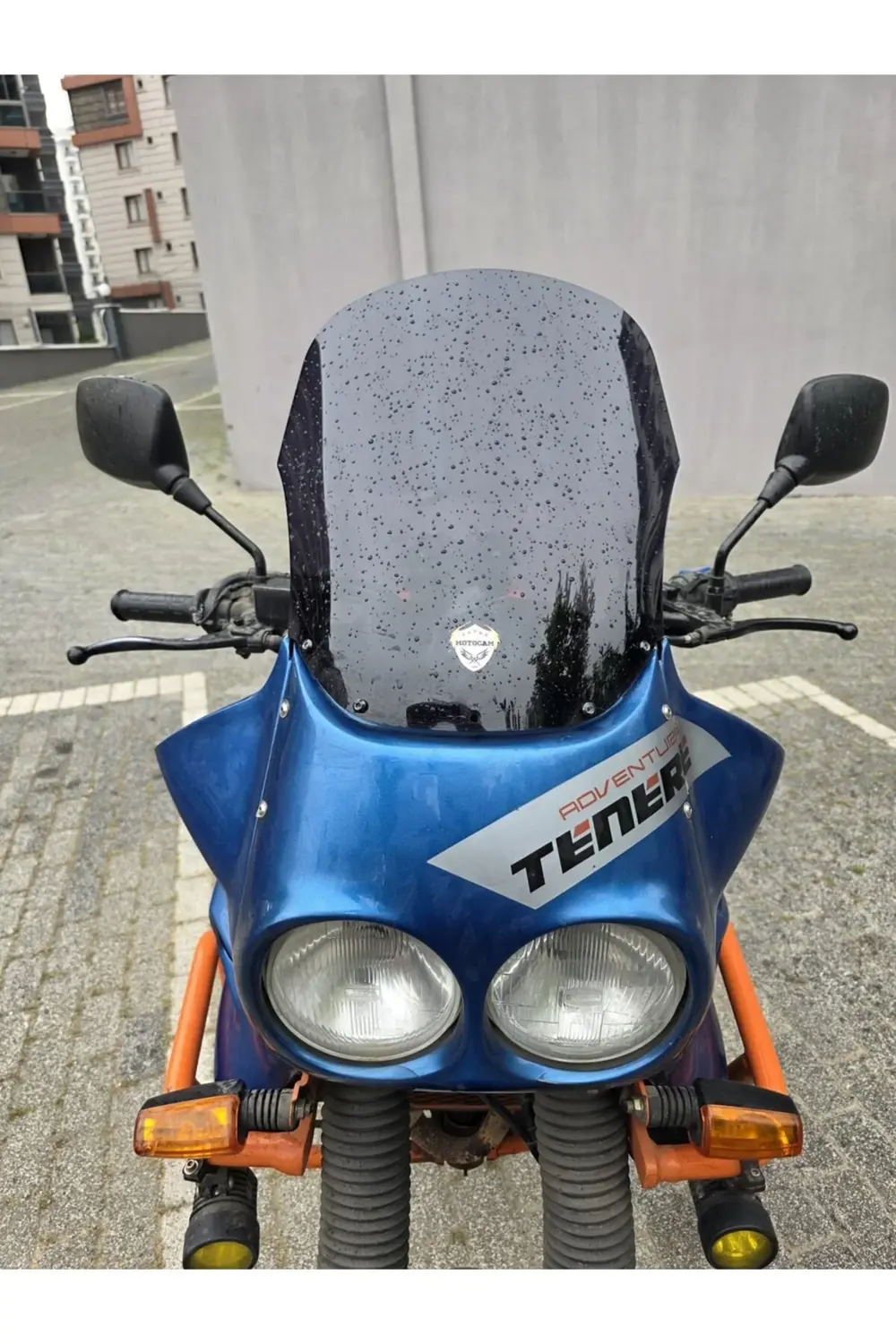 Yamaha Tenere XT 660 Z Ön Cam 1991-1999 Model 36cm Siyah Renkli 4