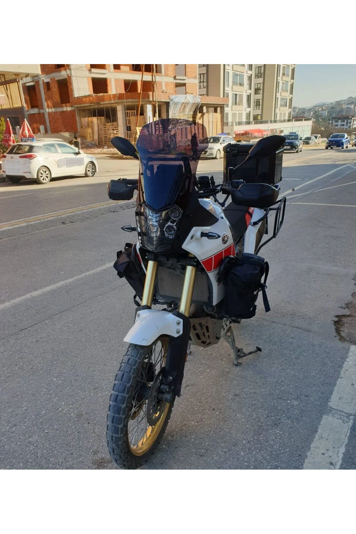 Yamaha Tenere XT 660 Z Ön Cam 1991-1999 Model 36cm Siyah Renkli 4mm