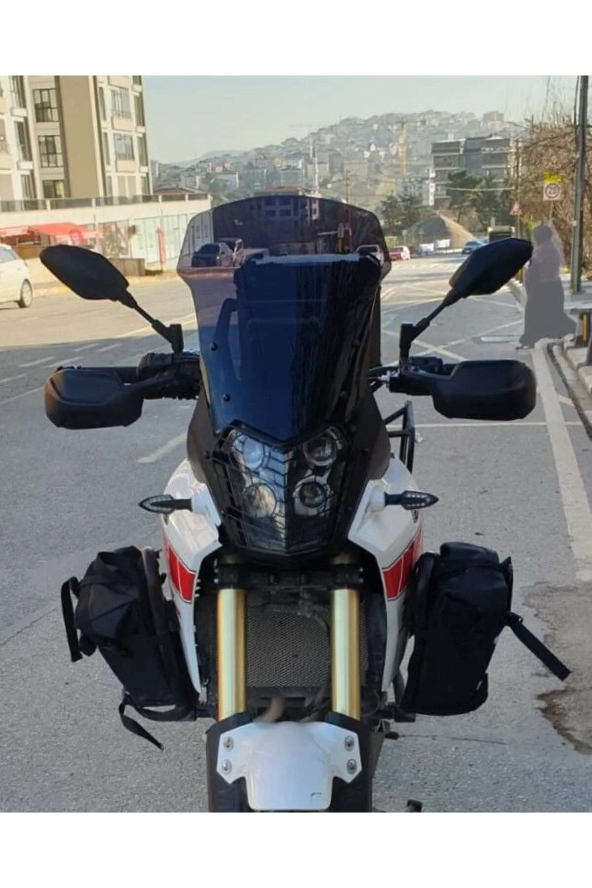 Yamaha Tenere XT 660 Z Ön Cam 1991-1999 Model 36cm Siyah Renkli 4mm