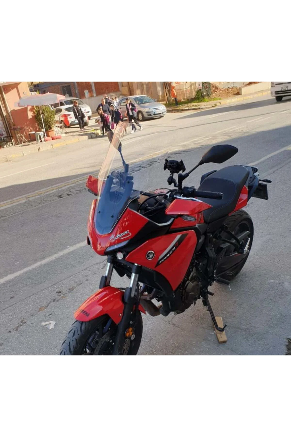 Yamaha Tracer 700 Ön Cam 2021-2026 Model 59cm Şeffaf Renkli 4mm U