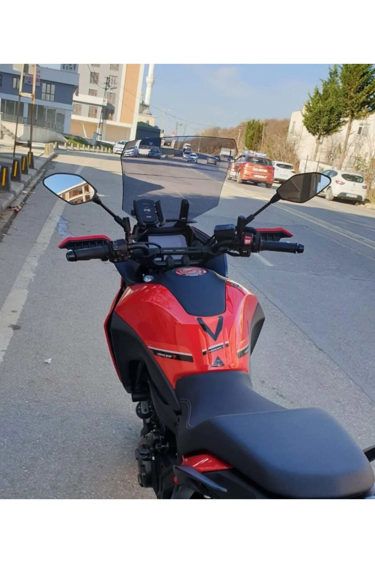 Yamaha Tracer 700 Ön Cam 2021-2026 Model 59cm Füme Renkli 4mm