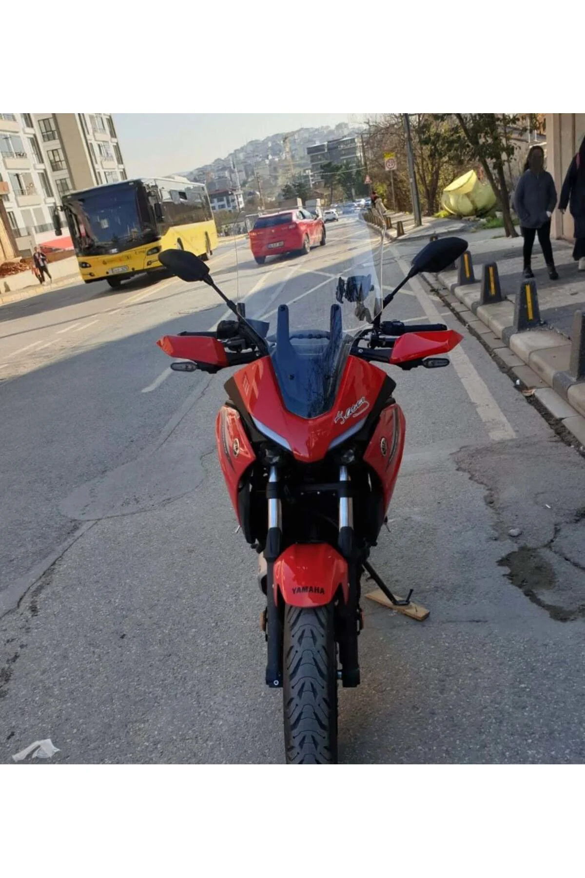 Yamaha Tracer 700 Ön Cam 2021-2026 Model 59cm Şeffaf Renkli 4mm U