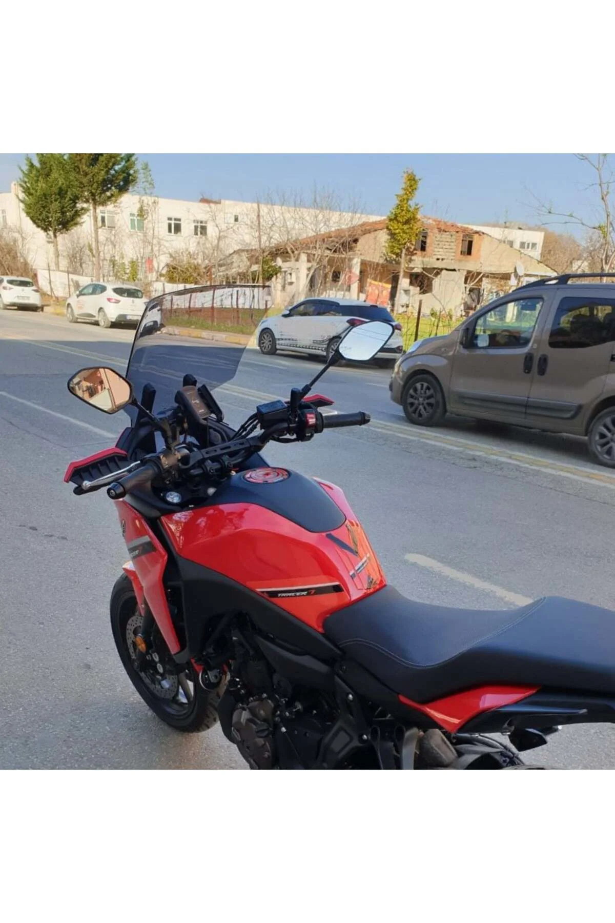 Yamaha Tracer 700 Ön Cam 2021-2026 Model 59cm Füme Renkli 4mm