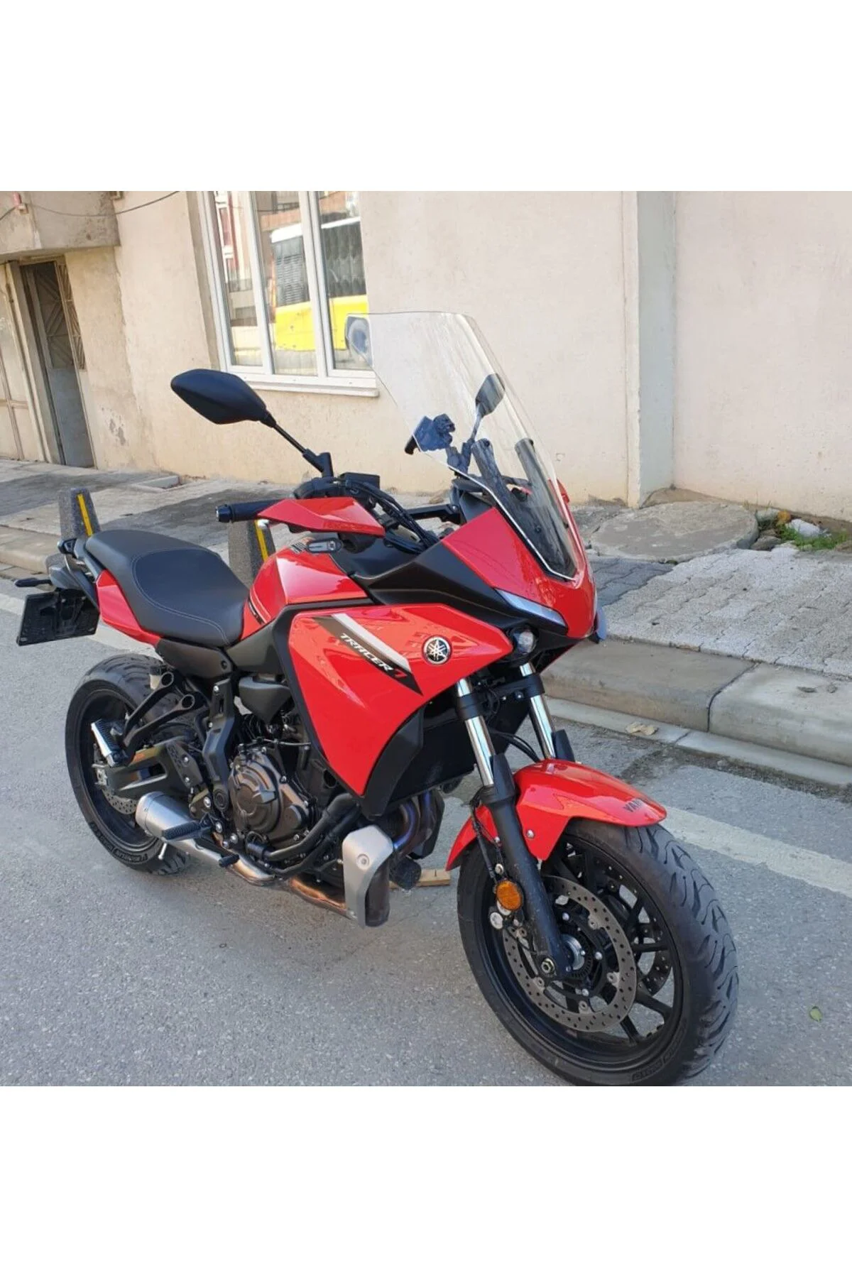 Yamaha Tracer 700 Ön Cam 2021-2026 Model 59cm Şeffaf Renkli 4mm U