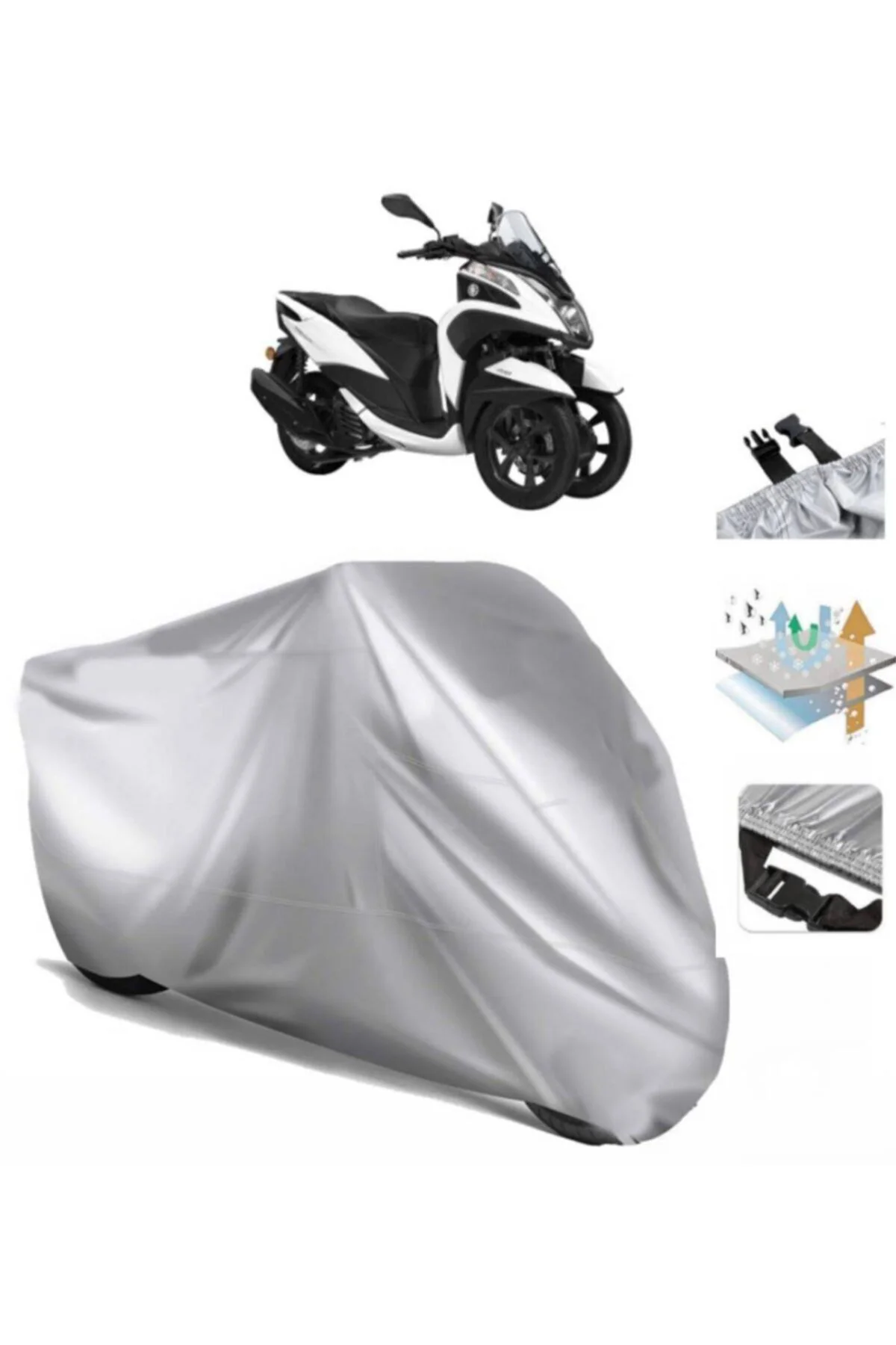Yamaha Tricity 125  Arka Çanta (bağlantı Tokalı) Uyumlu SolarBloc