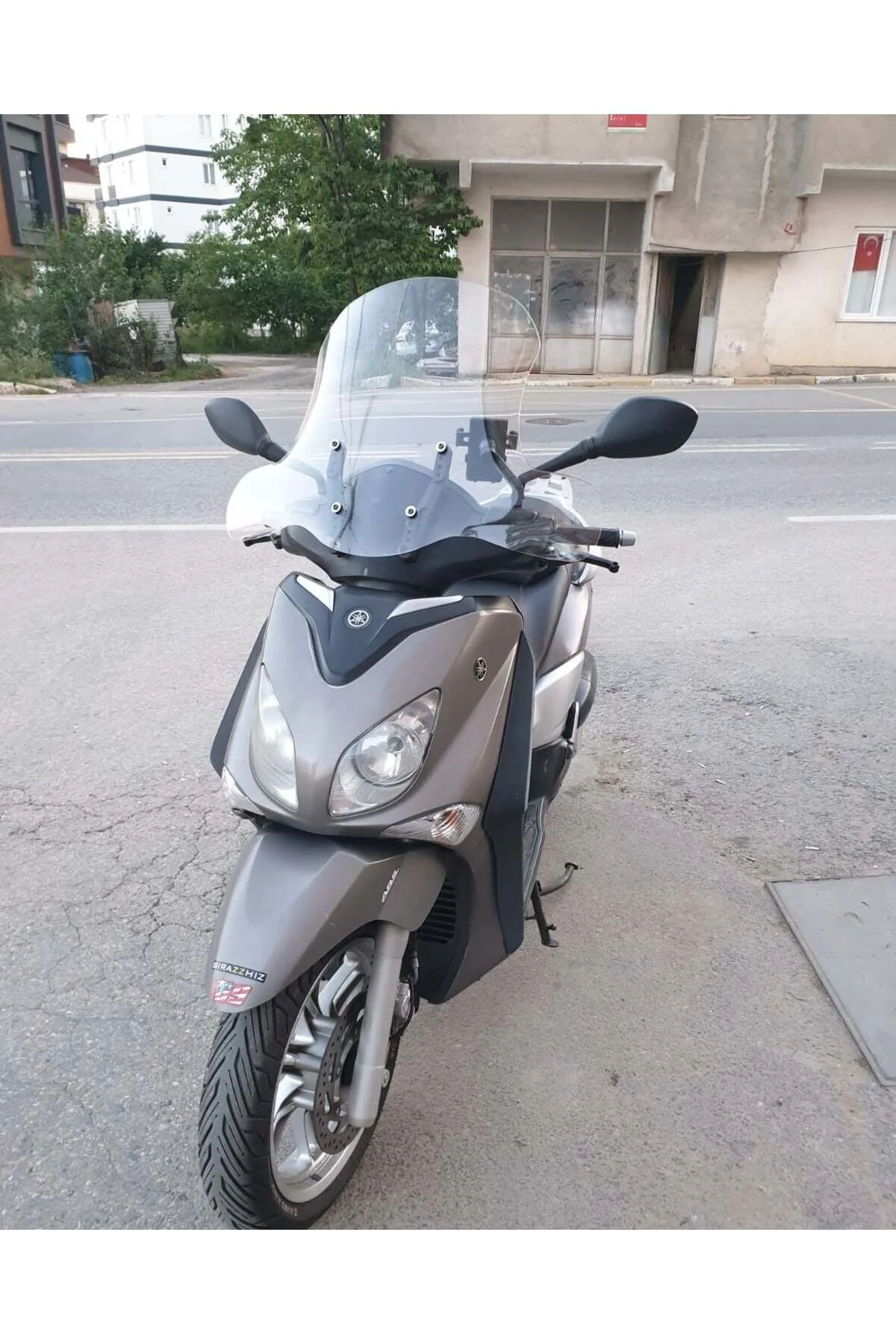 Yamaha Xcity 250 Ön Cam 2011-2016 Model 50cm Şeffaf Renkli 4mm EL