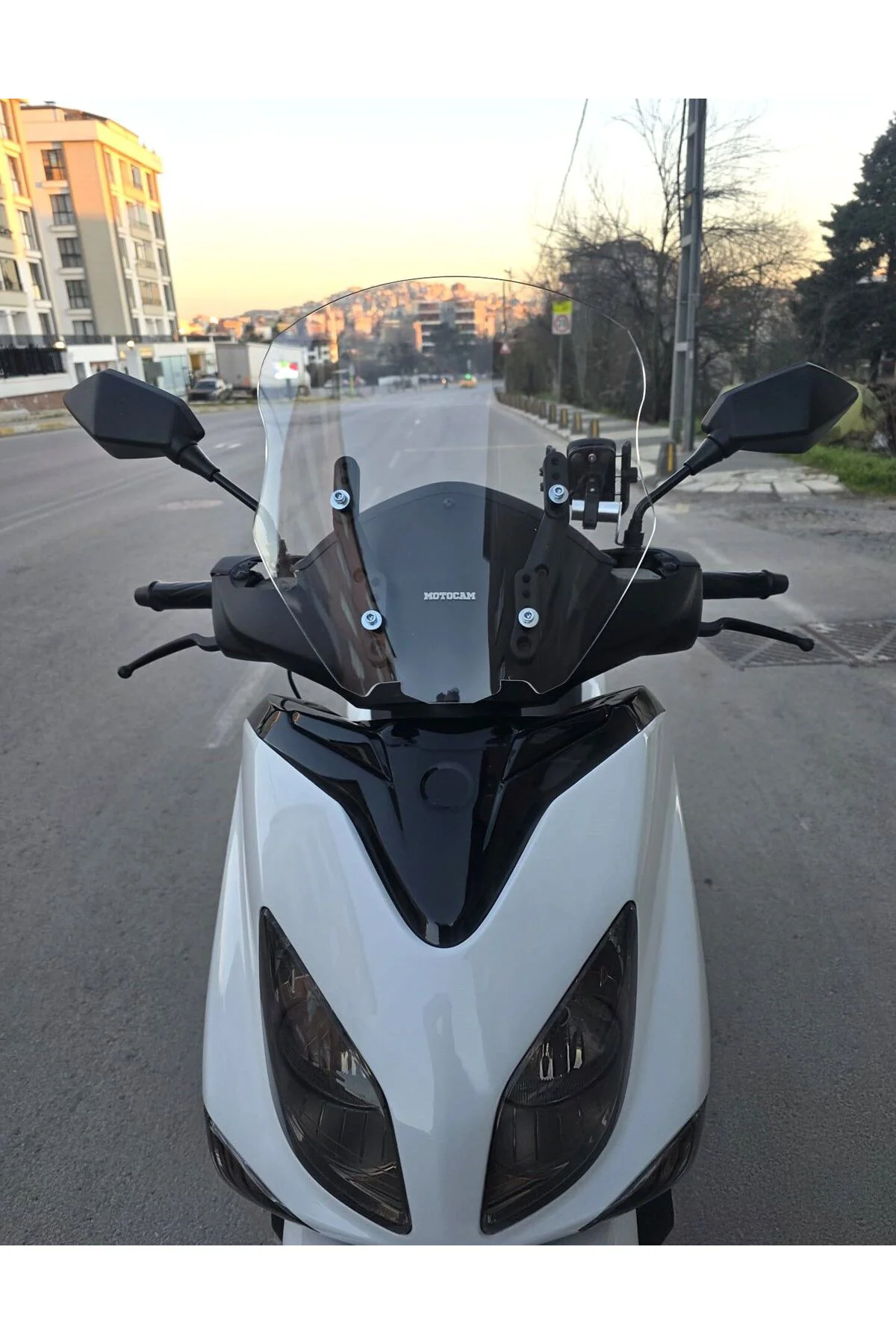 Yamaha Xenter 150 Ön Cam 2013-2016 Model 40cm Şeffaf Renkli 4mm