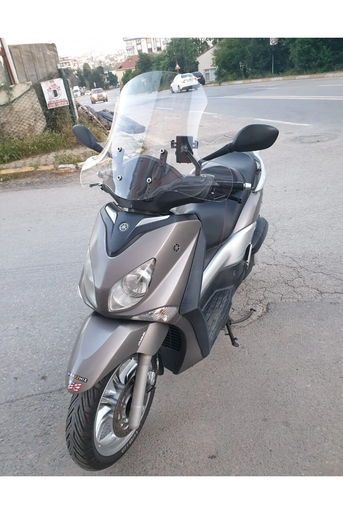 Yamaha Xenter 150 Ön Cam 2013-2016 Model 50cm Şeffaf Renkli 4mm E