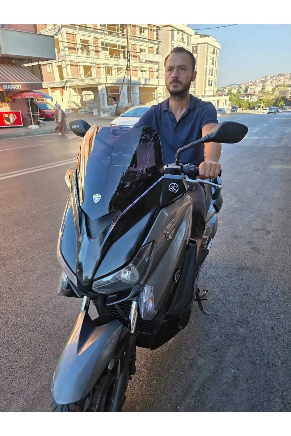 Yamaha Xmax 250 Siperlik Ön Cam 2014-2017 Model uyumlu 36cm Siyah